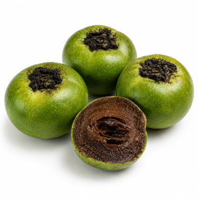 Black Sapote on a white background