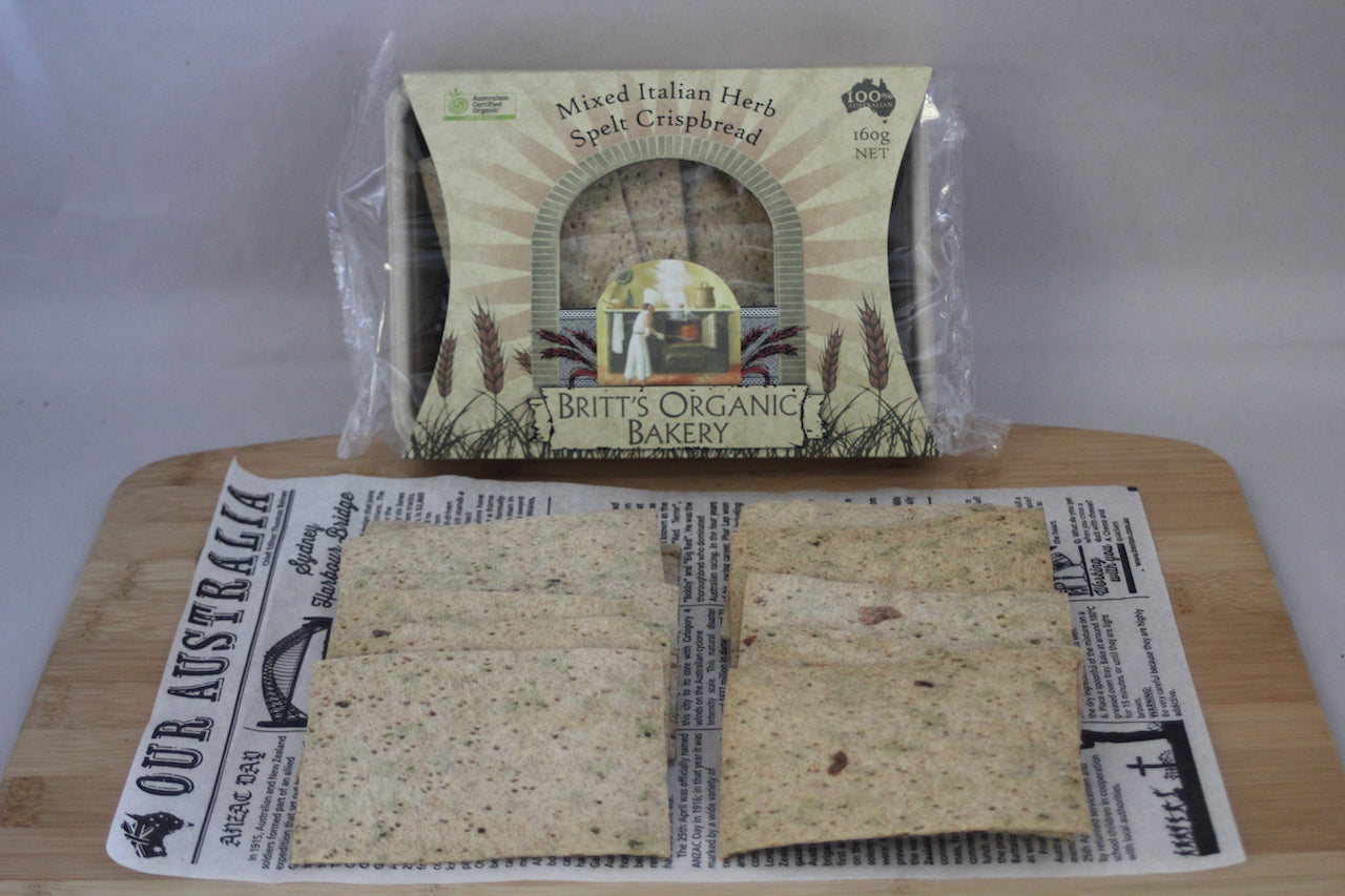 Organic Spelt Italian Herb Crispbread 160g
