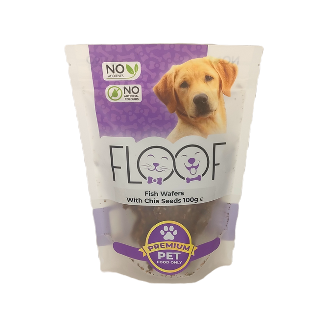 Fish Wafers With Chia Seeds 100g