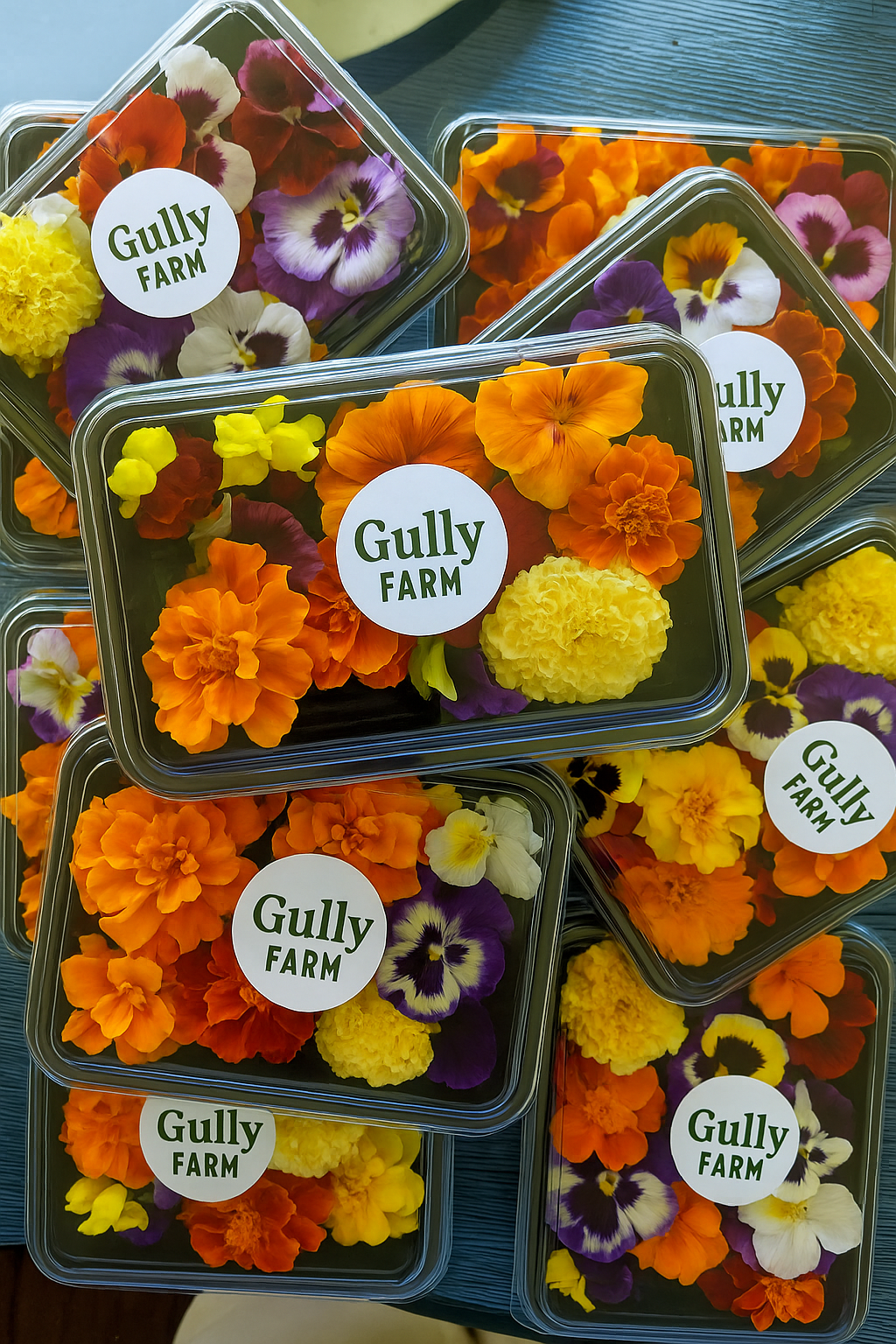 Edible Flowers Various Punnet