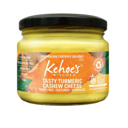 Kehoe's Kitchen Tasty Turmeric Cashew Cheese on a white background