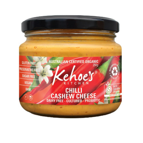 Kehoe's Kitchen Chilli Cashew Cheese on a white background