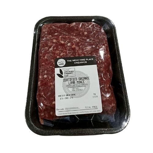 Organic Lamb Mince 500g