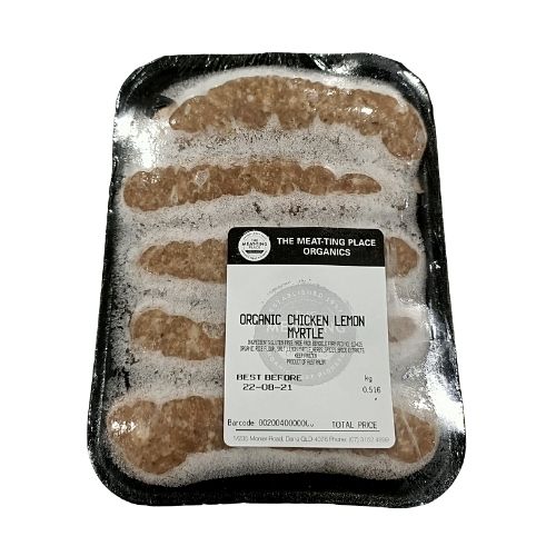 Chicken & Lemon Myrtle 500g Sausage