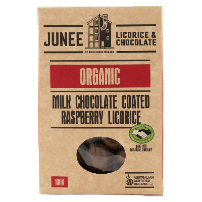 Junee Milk Chocolate Raspberry Licorice