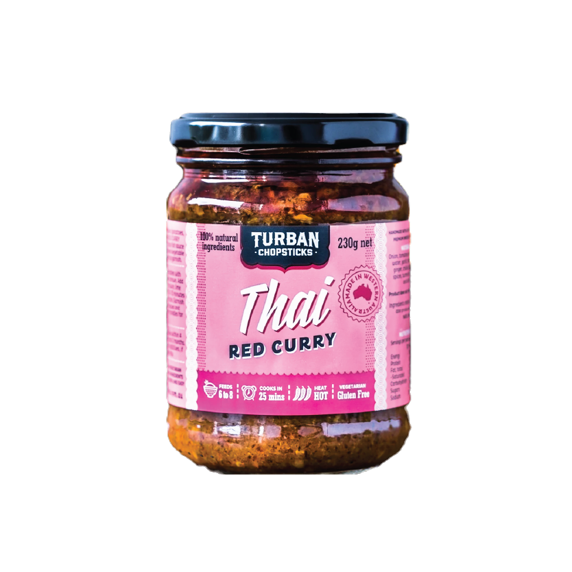 Jar of Turban Shopsticks Red Curry Paste 230g
