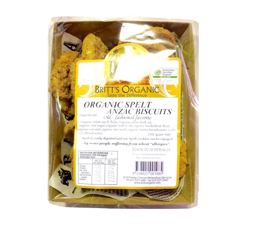 Spelt Anzac Biscuit 200g