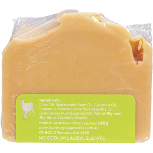 Goat's Milk Soap Lime & Lemongrass 140g