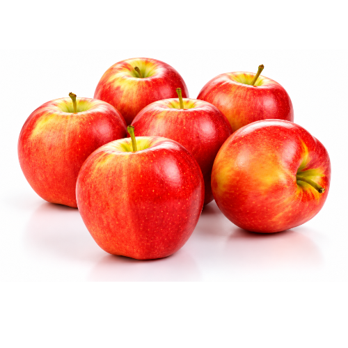 6 Southern Bliss Apples on a white background