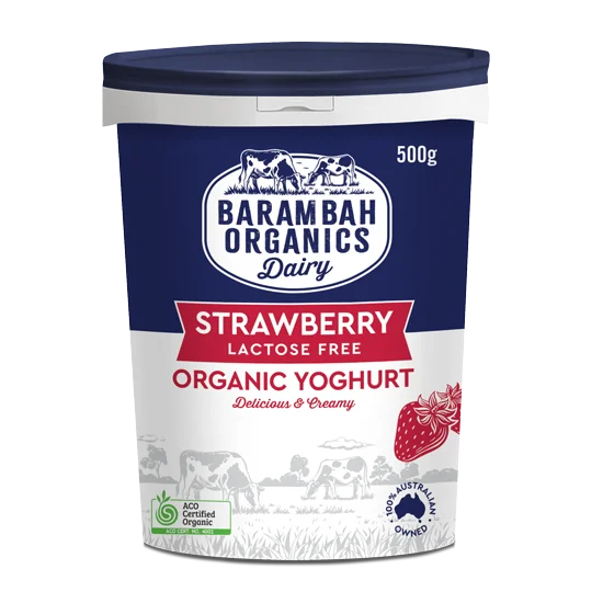 Yoghurt Strawberry Lactose Free 500g