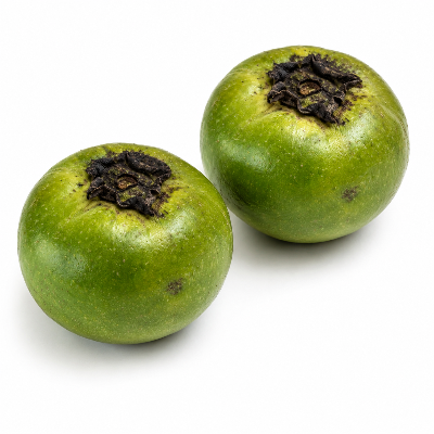 Black Sapote on a white background