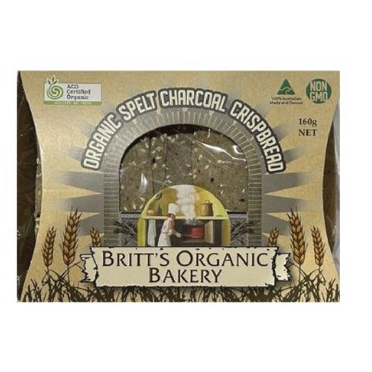 Britt's Charcoal & Salt Crispbread 160g