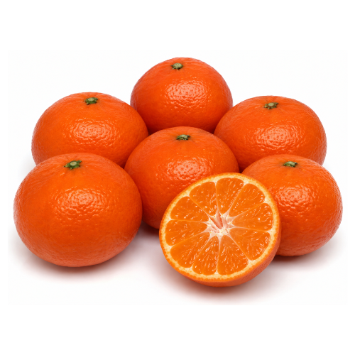 Daisy Mandarins on a white background
