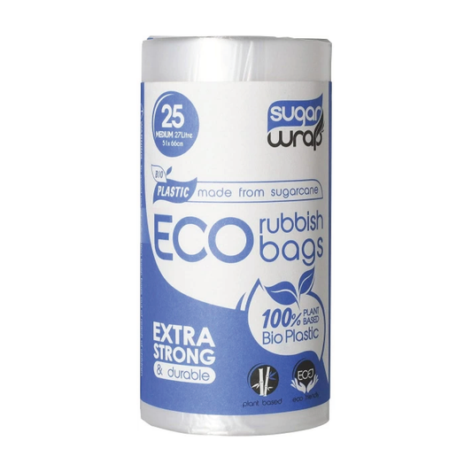 Eco Rubbish Bags Medium 27L 25 Bags