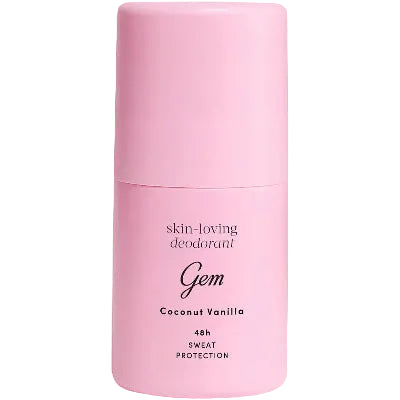Gem Coconut Vanilla Deodorant on a white background