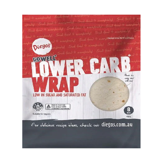 GoWell Lower Carb Wrap 400g (8Pack)