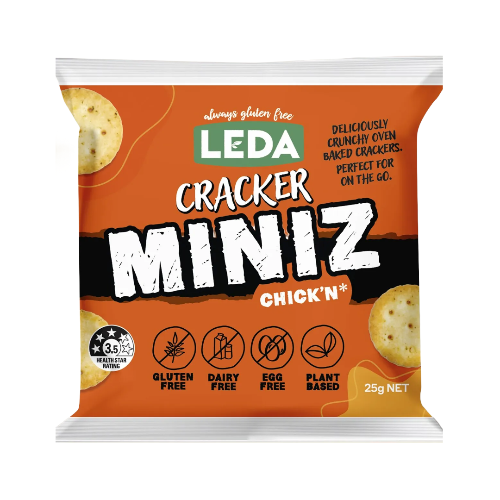 Leda Crackers Miniz Chicken Multi 6 Pack Single on a white background