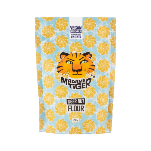 Madame Tiger Tger Nut Flour on a white background