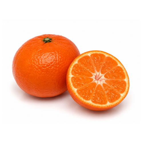 A Daisy Mandarin on a white background