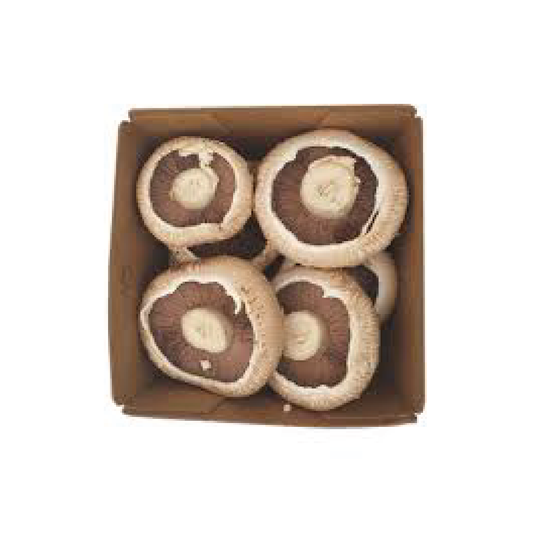 Organic Mushroom Brown Flat Punnet 375g