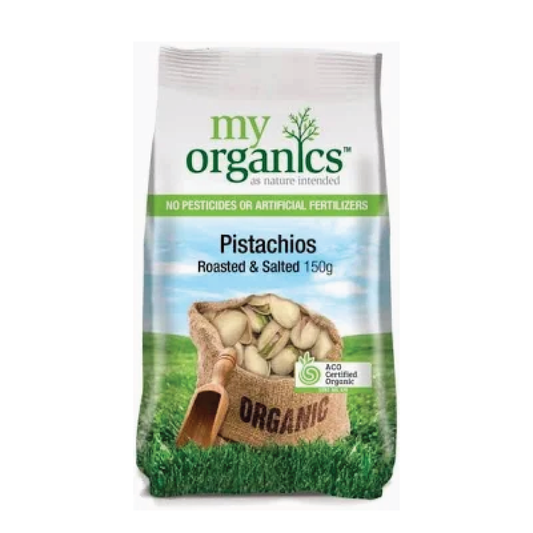 Organic Pistachio Roasted Salted 150g