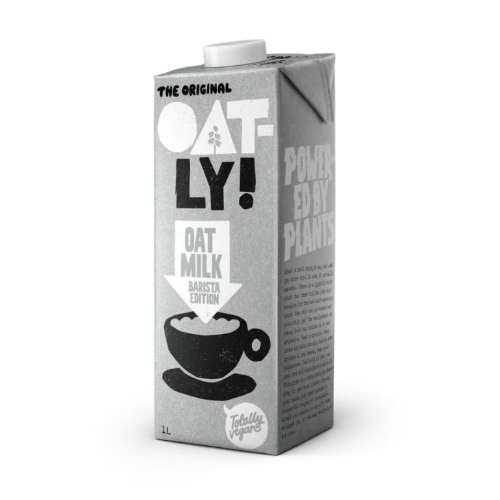 Oatly Barista Edition Oak Milk on a white background