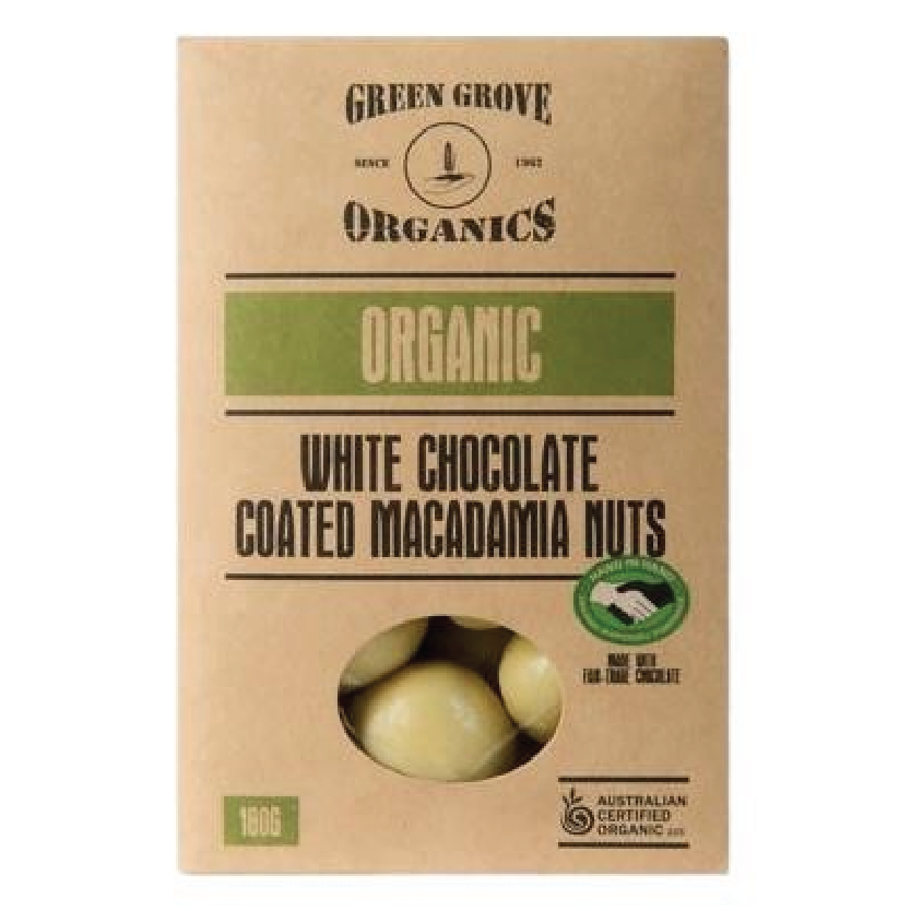 White Chocolate Macadamias 180g