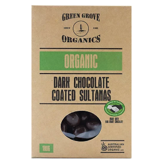 Dark Chocolate Sultanas 180g