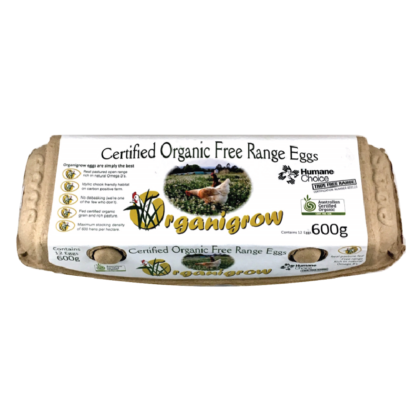 Organic Eggs 600g Dozen