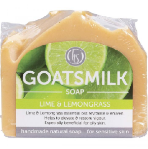 Goat's Milk Soap Lime & Lemongrass 140g