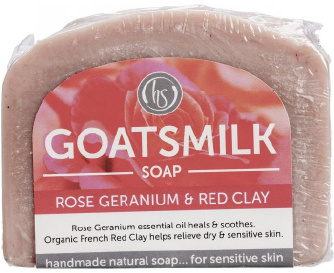 Goat's Milk Soap Rose Geranium & Clay 140g