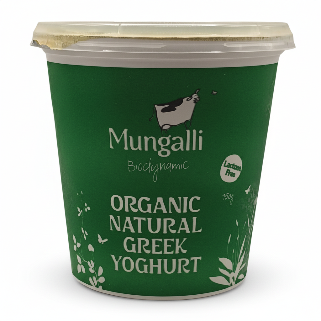 Mungalli Organic Natural Greek Yoghurt 750g